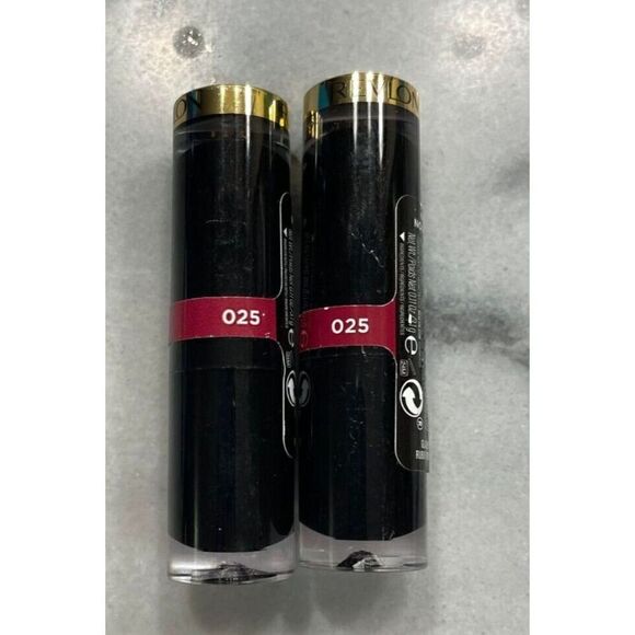 Revlon Super Lustrous Shine Lipsticks 025 Glassy Ruby Lot of 2 - Picture 1 of 2